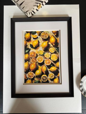 Kunst keukenschilderij kitchenart painting citroenen art beschikbaar voor biedingen