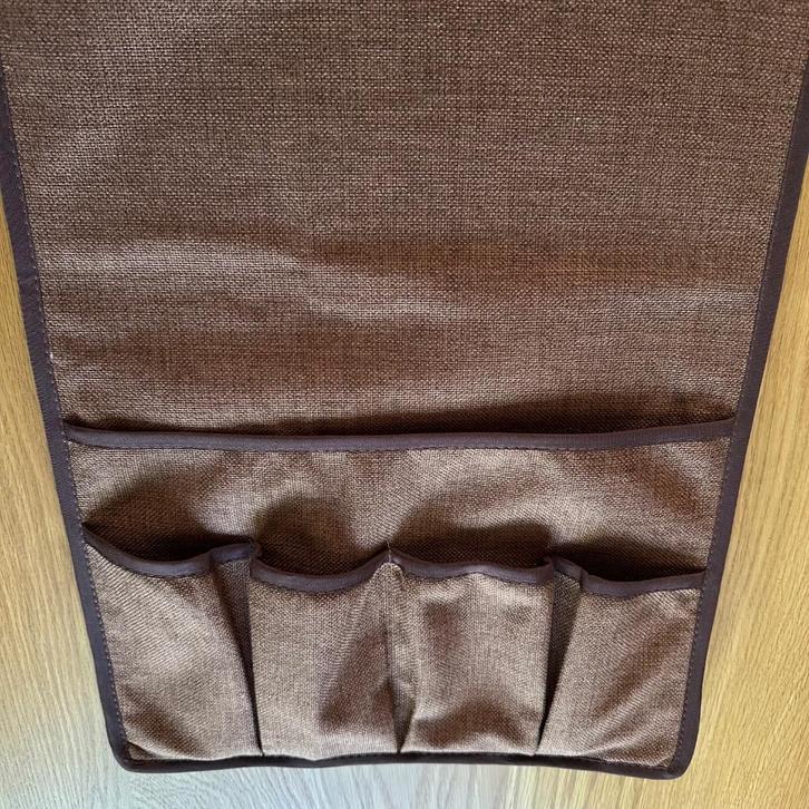 Linnen armleuning organizer voor bank- en fauteuil leuning, Huis en Inrichting, Woonaccessoires | Krantenbakken en Lectuurbakken