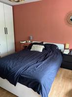 Tweepersoons bed 140x200, Huis en Inrichting, Slaapkamer | Bedden, Ophalen, Gebruikt, Wit, Tweepersoons