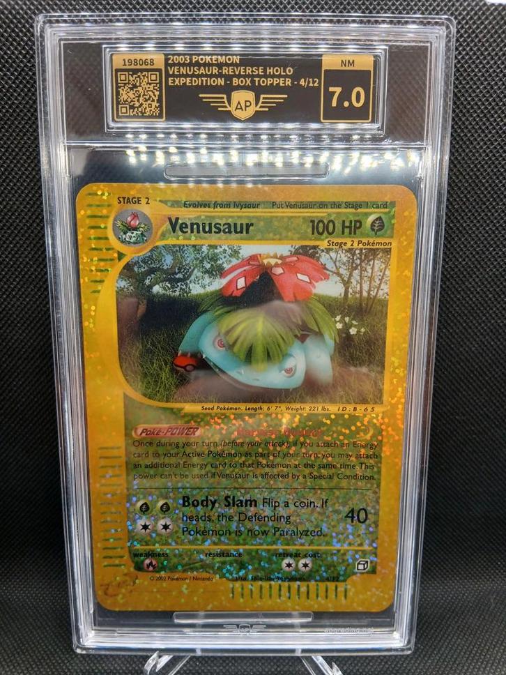 Venusaur box topper promo Expedition base AP 7.0, Hobby en Vrije tijd, Verzamelkaartspellen | Pokémon, Zo goed als nieuw, Losse kaart
