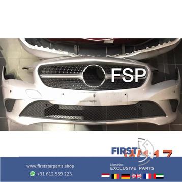 W117 C117 X117 CLA VOORBUMPER + DIAMOND GRIL COMPLEET ZILVER beschikbaar voor biedingen