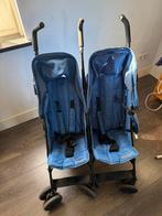 Koelstra Tweelingbuggy - Blauw, Kinderen en Baby's, Buggy's, Ophalen, Gebruikt, Koelstra, Duomodel