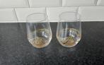 COURVOISIER glazen 2 stuks (gouden strip), Ophalen of Verzenden, Zo goed als nieuw, Bierglas