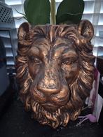 Leeuwen Bloempot met Orchidee, Huis en Inrichting, Ophalen, Zo goed als nieuw, Overige materialen, Minder dan 50 cm