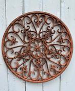 Ornament rooster onderzetter ijzer rond, Ophalen of Verzenden