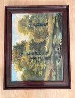 Schilderij in houten lijst, Ophalen