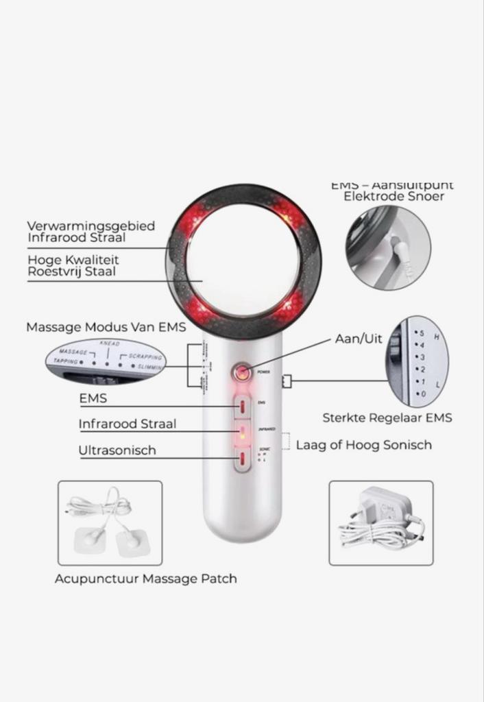 3-in-1 Ultrasone Slimming Machine met EMS, Witgoed en Apparatuur, Persoonlijke-verzorgingsapparatuur, Nieuw, Overige typen, Ophalen of Verzenden