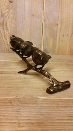 3 MUSSEN OP TAK / Bronzen beeld, Tuin en Terras, Tuinbeelden, Dierenbeeld, Nieuw, Info@huisentuindecoratiemarie.nl, Huis en tuin decoratie marie