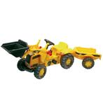 Rolly Toys 023288 RollyKid CAT Tractor met Lader en Aanhange, Nieuw, Ophalen of Verzenden, Trapvoertuig