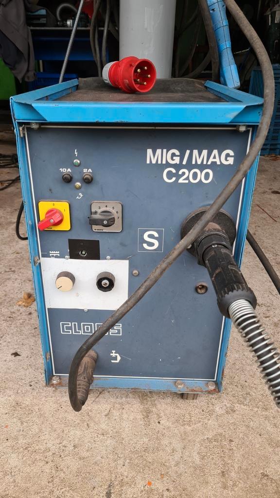 Cloos Mig/Mag C 200 lasapparaat krachtstroom., Doe-het-zelf en Verbouw, Gereedschap | Lasapparaten, Zo goed als nieuw, Co2, 250 ampère of meer