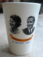 Beker tgv huwelijk prinses Beatrix en prins Claus, Ophalen of Verzenden, Nederland, Servies