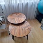 Leuke ronde tafeltjes, Huis en Inrichting, Tafels | Salontafels, Ophalen, 50 tot 100 cm, Rond, Zo goed als nieuw