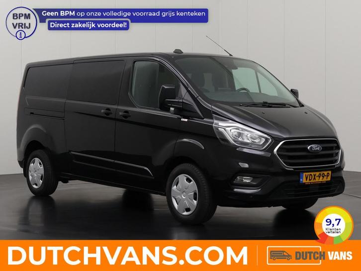 Ford Transit Custom 2.0TDCI 130PK Automaat Dubbele Cabine Li, Auto's, Bestelauto's, Te koop, ABS, Achteruitrijcamera, Airconditioning