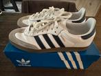 Adidas orginele  samba leer wit/ donkerblauw maat 42 2/3, Ophalen of Verzenden, Zo goed als nieuw, Wit