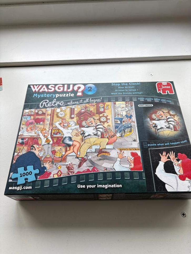 Puzzel Wasgij Retro 2 Legpuzzel - 1000 stukjes, Hobby en Vrije tijd, Denksport en Puzzels, Zo goed als nieuw, Legpuzzel, 500 t/m 1500 stukjes