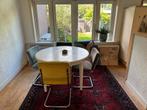 Ronde eethoek met 4 stoelen, Huis en Inrichting, Ophalen, Gebruikt, Rond, Vier personen