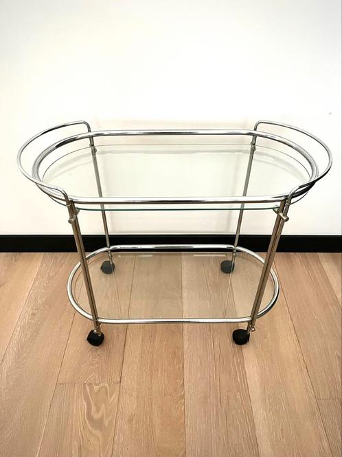 Trolley van Gae Aulenti for FontanaArte, Huis en Inrichting, Tafels | Bijzettafels, Zo goed als nieuw, Ovaal, 60 cm of meer, 75 cm of meer