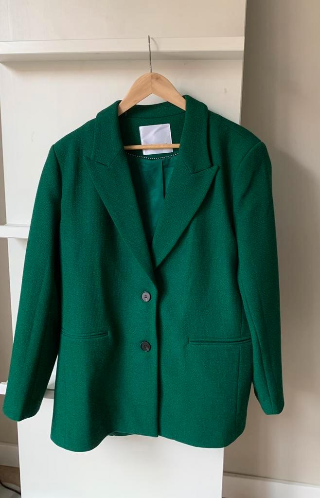 Blazer colbert jas jasje Co'couture Cocouture groen maat M, Kleding | Dames, Jasjes, Kostuums en Pakken, Zo goed als nieuw, Jasje