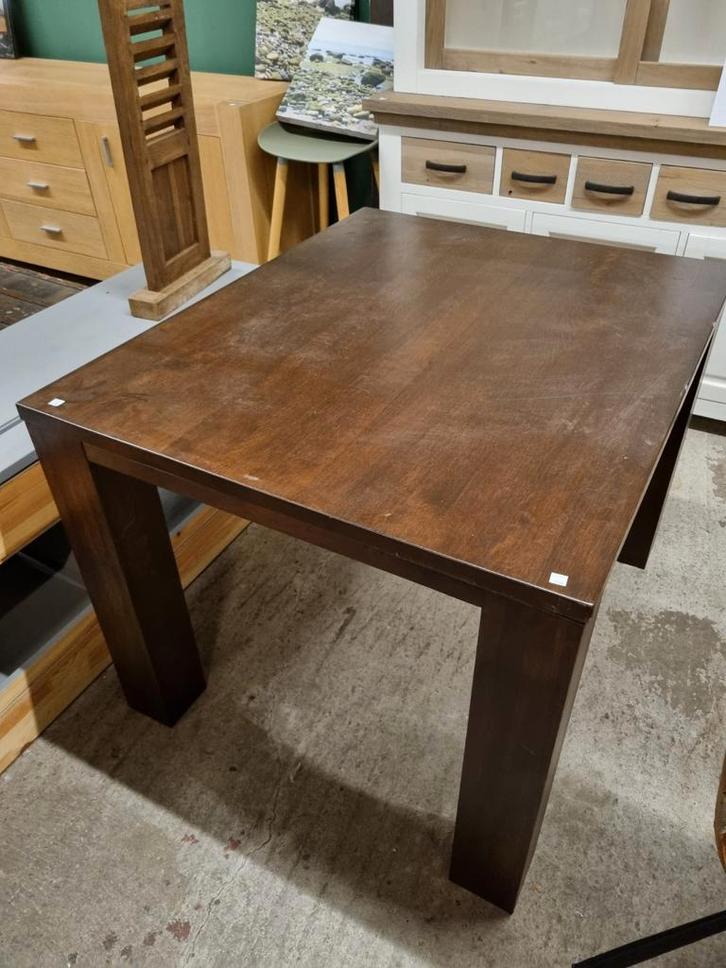 Houten eettafel- hoogte 77cm Breedte 90cm Lengte 110cm, Huis en Inrichting, Slaapkamer | Bedden, Eenpersoons, 90 cm, Hout, Wit