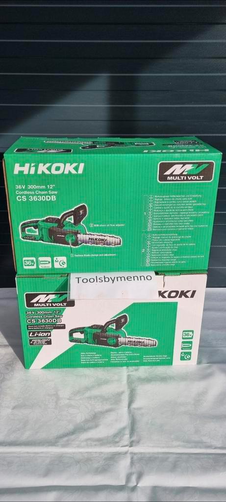 NIEUW HiKOKI CS3630DB Accu kettingzaag 36V-18V body, Doe-het-zelf en Verbouw, Gereedschap | Zaagmachines, Nieuw, Kettingzaag, 1200 watt of meer