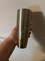 11 metalen chocomel bekers, Overige materialen, Overige typen, Ophalen of Verzenden, Zo goed als nieuw
