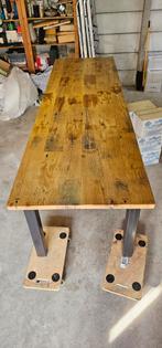 Prachtige robuuste eettafel 3mx0,9m oude wagonplanken, Huis en Inrichting, Tafels | Eettafels, Ophalen, 200 cm of meer, 50 tot 100 cm