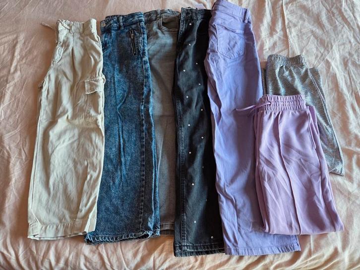 Leuke set broeken meisje 134 140 Zara Name it WE Hema, Kinderen en Baby's, Kinderkleding | Maat 140, Zo goed als nieuw, Meisje