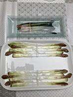 Serveerschalen cakeschaal asperges - Samen €10, Ophalen of Verzenden, Zo goed als nieuw