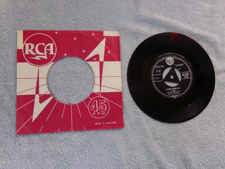 Elvis Presley -  a fool such as I  ( uk fifties !! ), Cd's en Dvd's, Vinyl Singles, Gebruikt, Single, Pop, 7 inch, Verzenden