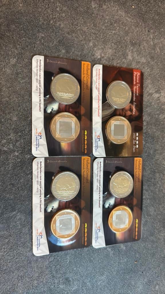 Setje coincards holland coin fair, Ophalen of Verzenden, Koningin Beatrix, Euro's