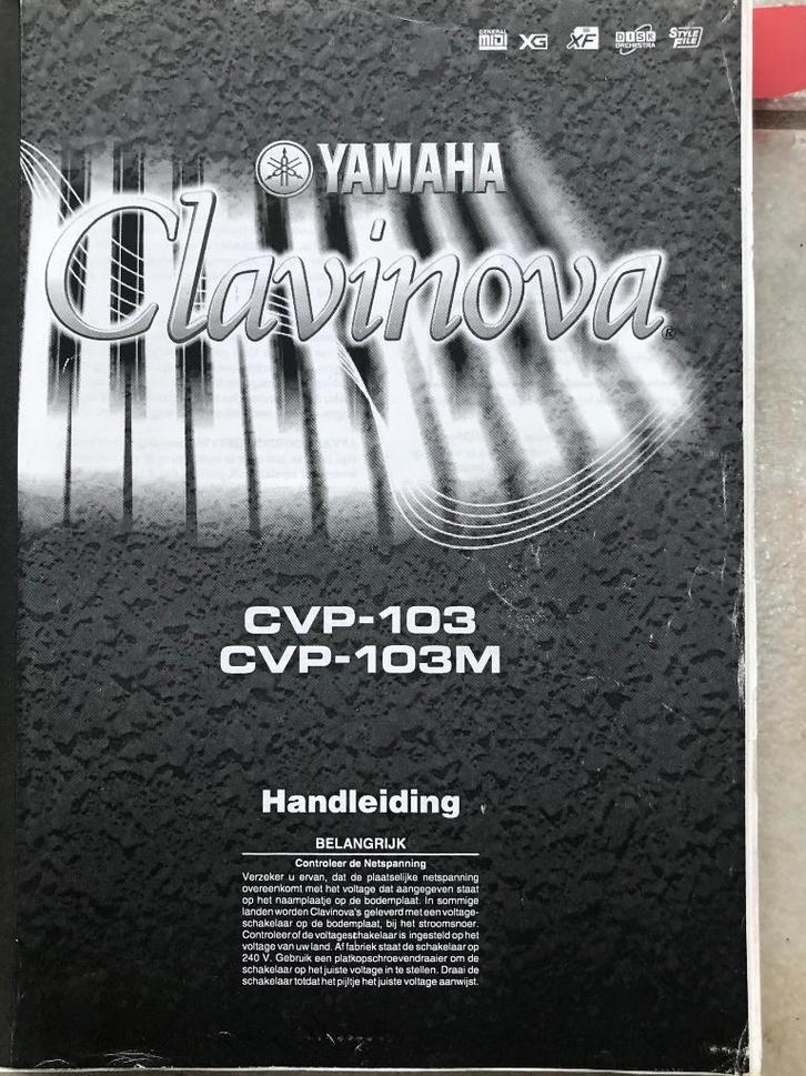 yamaha clavinova CVP 103, Muziek en Instrumenten, Piano's, Gebruikt, Piano, Overige kleuren, Digitaal, Ophalen of Verzenden