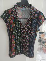 Leuk vrolijk gekleurd shirt met kraagje en knoopjes, Kleding | Dames, Tops, Ophalen, Zo goed als nieuw, Korte mouw