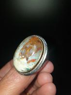 Ring maat 18 batu Pancawarna uit Indonesië, Sieraden, Tassen en Uiterlijk, Ringen, Ophalen of Verzenden, Zo goed als nieuw, 18 tot 19