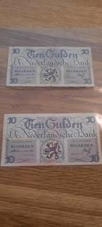 10 gulden Lieftinck 1945, Postzegels en Munten, Bankbiljetten | Nederland, Verzenden, 10 gulden
