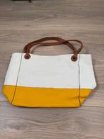 Dames leren shopper tas Salamander 100% Leder, Ophalen of Verzenden, Gebruikt, Wit, Shopper