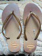 Havaianas slim goud glitter maat 37 38, Ophalen of Verzenden, Zo goed als nieuw