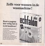 Retro reclame 1970 Echfalon wasmiddel draagkoffer heel veili, Verzamelen, Retro, Ophalen of Verzenden
