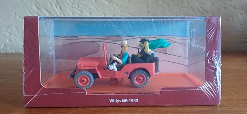 Rode Jeep 1:43 Kuifje in het land van het zwarte goud Tintin, Verzamelen, Stripfiguren, Zo goed als nieuw, Beeldje of Figuurtje