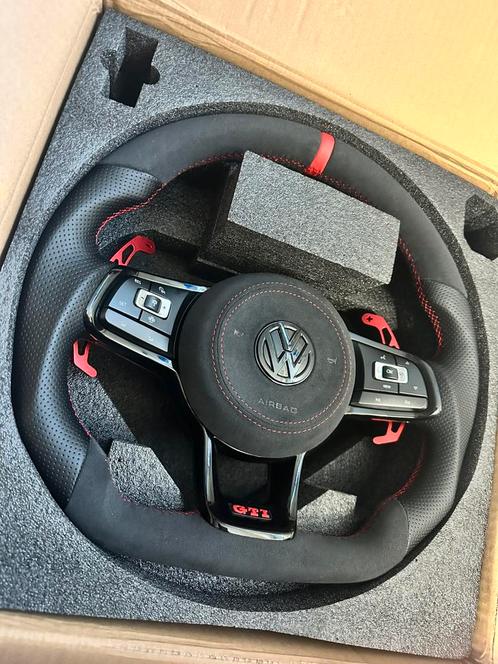 Golf 7 7.5 GTI Alcantara / Leer custom stuur airbag polo, Auto-onderdelen, Besturing, Volkswagen, Nieuw, Ophalen of Verzenden