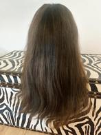 Pruik echt haar HD lace closure wig raw hair 18 inch bruin, Ophalen of Verzenden, Nieuw, Pruik of Haarverlenging
