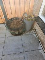 Complete terras vijver gemaakt uit oud vat, Ophalen