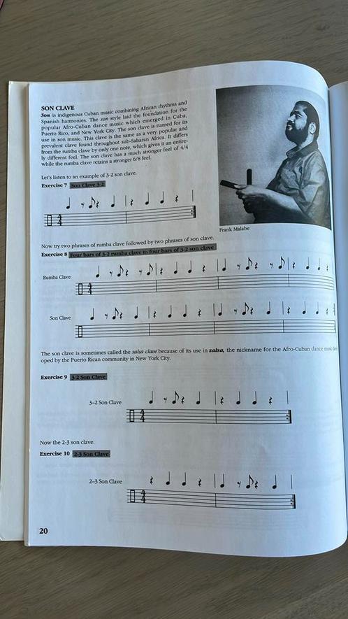 Afro-Cuban rhythms for drumset isbn 978-0897245746, Boeken, Muziek, Zo goed als nieuw, Artiest, Ophalen of Verzenden