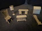 6 Tinnen Letterbak Meubeltjes miniaturen, Antiek en Kunst, Ophalen of Verzenden