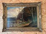 Groot schilderij ( jacht tafereel), Antiek en Kunst, Kunst | Schilderijen | Klassiek, Ophalen of Verzenden