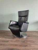 Luxe zwarte leren relax fauteuil / relax stoel elektrisch, Ophalen, Nvt, Nvt, Nvt