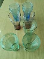 Mc Donald's Cola glazen 7 stuks, Huis en Inrichting, Keuken | Servies, Glas of Glazen, Ophalen of Verzenden, Overige stijlen, Glas