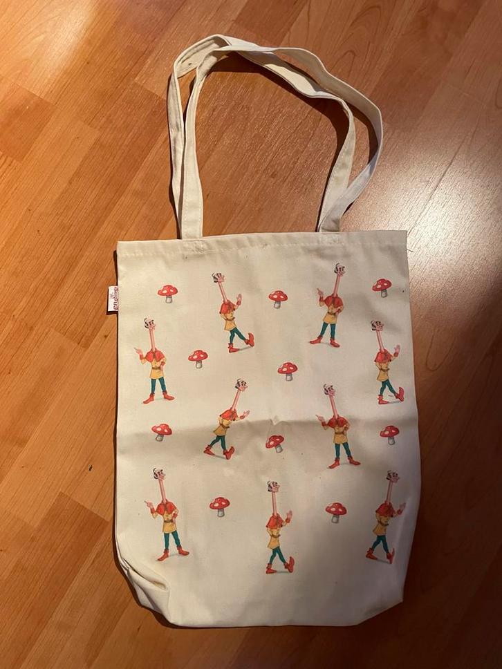 Leuke katoenen tas met print langnek, Verzamelen, Efteling, Zo goed als nieuw, Ophalen of Verzenden