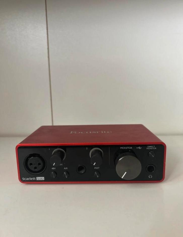 Focusrite Scarlett Solo 3th Gen, Computers en Software, Geluidskaarten, Zo goed als nieuw, Ophalen of Verzenden
