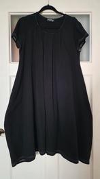 Zwarte Kepourel Jurk - Maat XL, Zwart, Maat 46/48 (XL) of groter, Ophalen of Verzenden, Knielengte