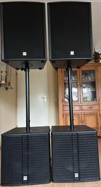 HK Audio PR:O 15 D Speakerset + Subwoofers + Tussenpalen, Ophalen of Verzenden, Zo goed als nieuw, 1000 watt of meer
